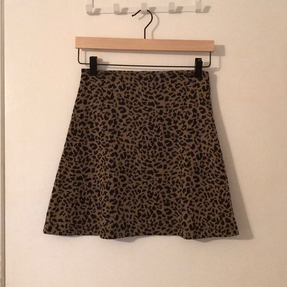Kimia Leopard Print Mini Skirt by Reformation.